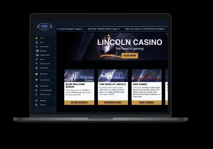 Lincoln Casino Desktop